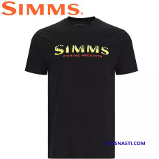 Футболка Simms Logo T-Shirt Black Neon